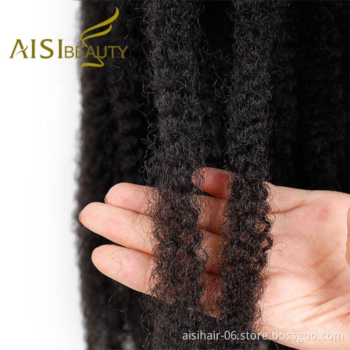 Aisi Beauty Wholesale Synthetic Soft Afro Kinky Marly Braiding Hair Extensions Crochet Hairpiece Synthetic Braiding Hair